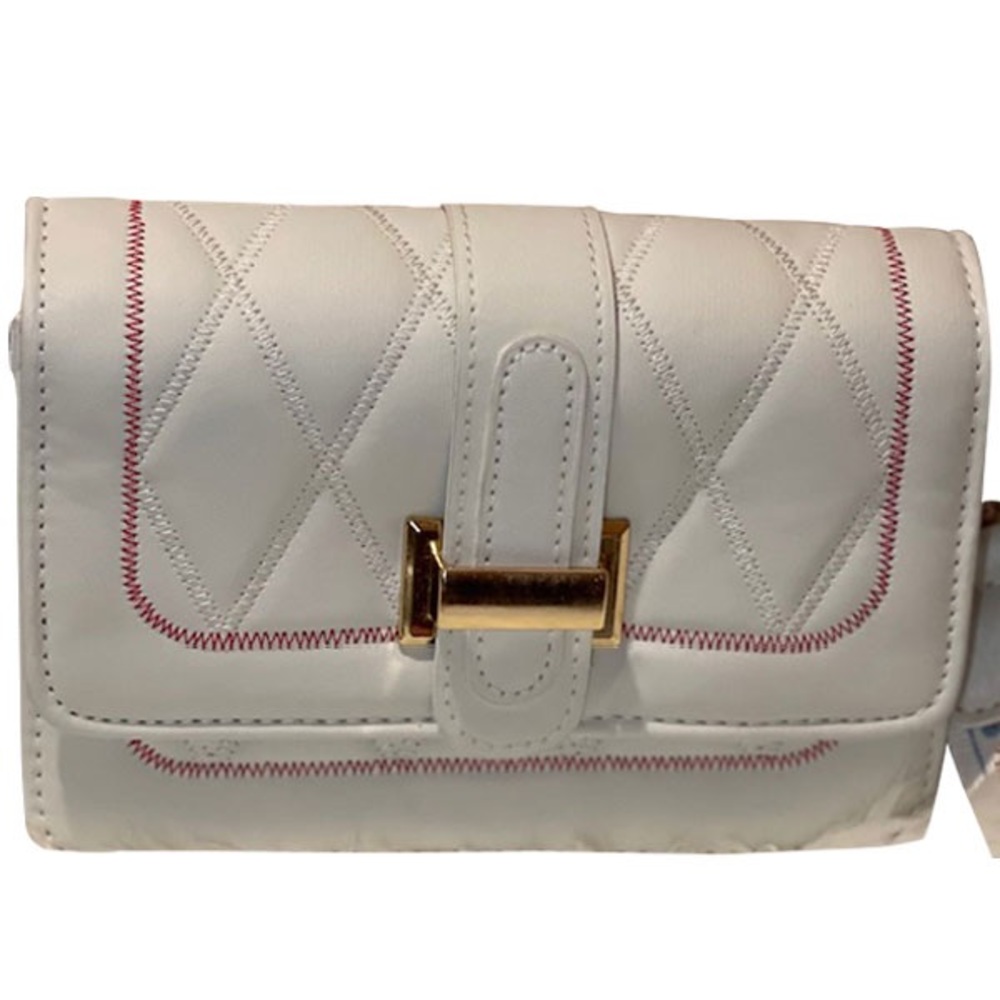 New white crossbody fashion bag